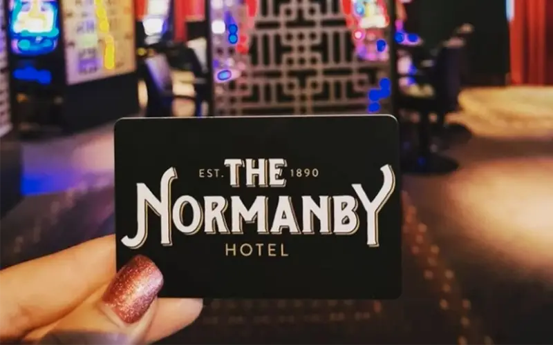 the normanby hotel vip card for the gaming lounge
