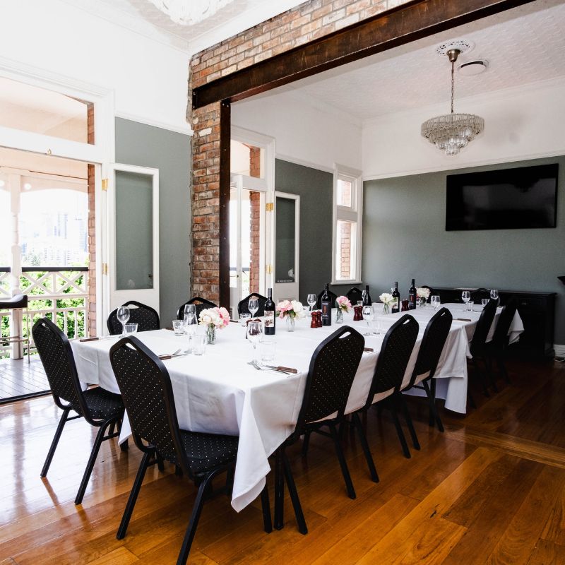 nicholson room at the normanby hotel set up for a corporate function