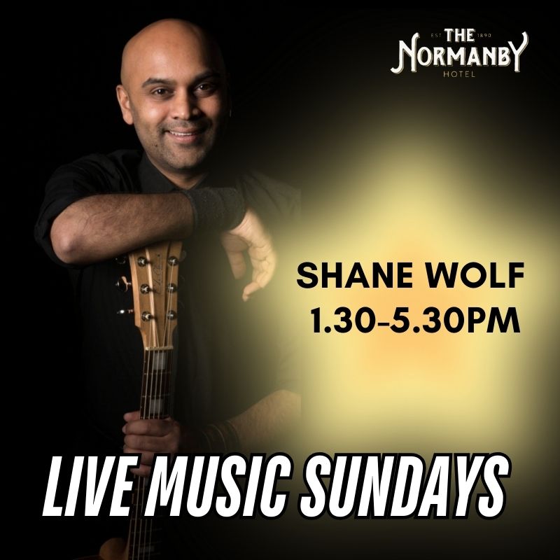 shane wolf playing live at the normanby hotel on sunday afternoons